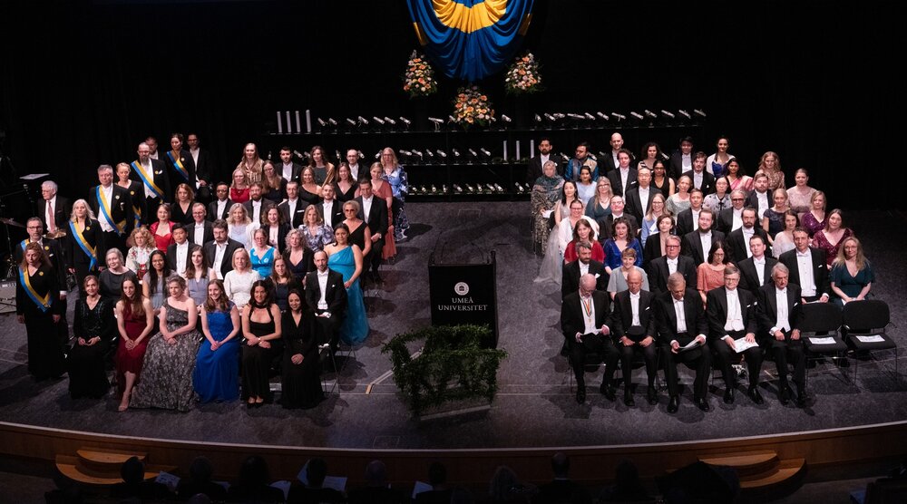 Photographs from the PhD degree award ceremony
